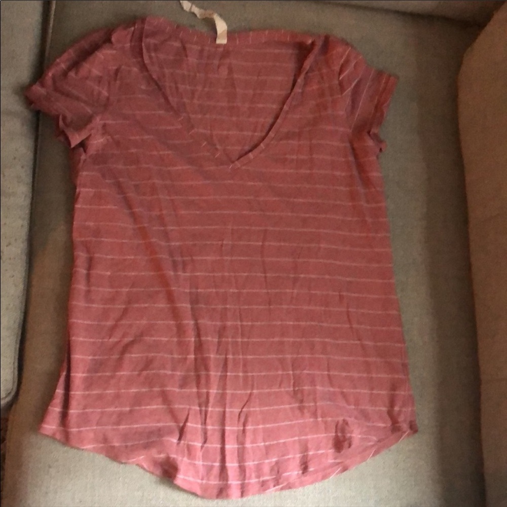 lululemon athletica Pink Striped Top